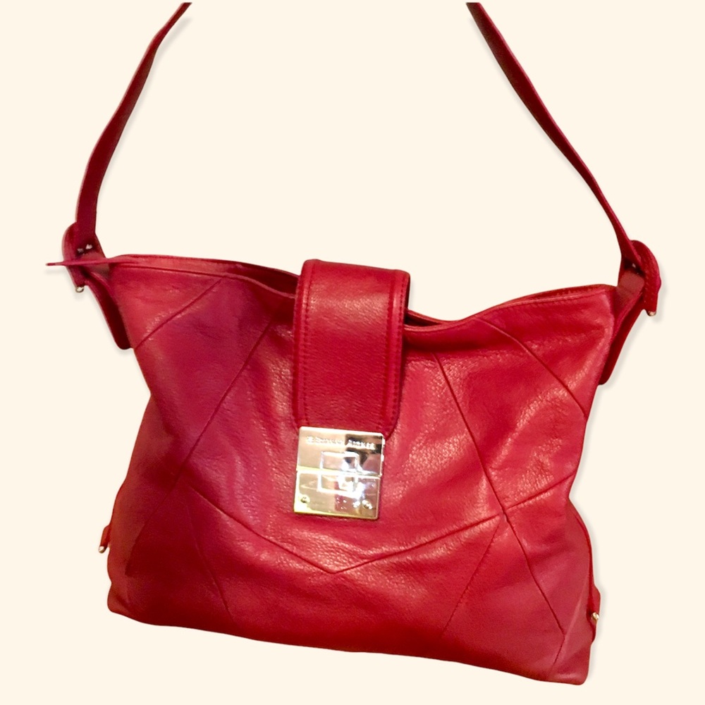 👜 Vintage Etienne Aigner red leather purse